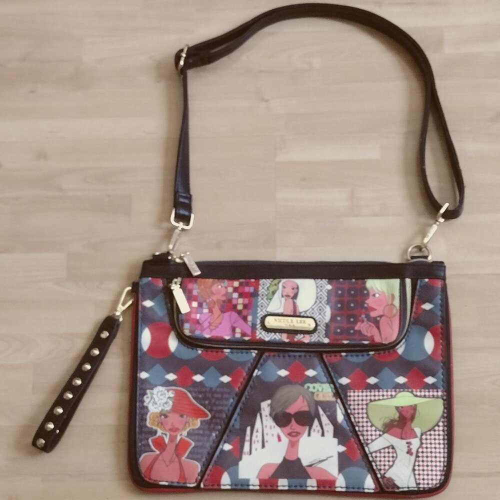 Nicole Lee Womens Purse "Cover Girl" Graphic Handbag